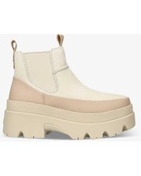 UGG - Brisbane Ridged-sole Faux-leather Chelsea Boots - Lyst