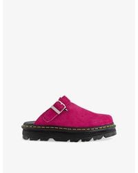 Dr. Martens - Zebzag Suede Mules - Lyst