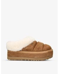 UGG - Tazzlita Logo-embroidered Suede Slippers - Lyst
