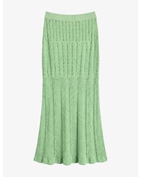 OMNES - Montana Crochet-Knit Maxi Skirt - Lyst