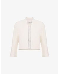 Phase Eight - Catherine Cropped Stretch-Woven Jacket - Lyst