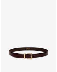 Sandro - Smooth Buckle-Embellished Leather Belt - Lyst