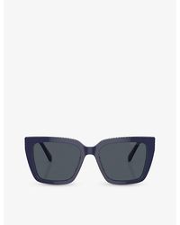 Swarovski - Sk6013 Branded Square-frame Acetate Sunglasses - Lyst