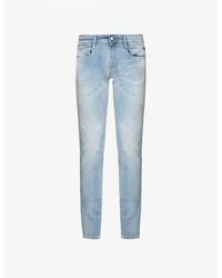 Replay - Anbass Hyperflex Tapered-Leg Slim-Fit Stretch-Denim Jeans - Lyst