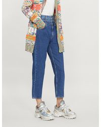 Sandro Kitty High-rise Double-layer Jeans - Blue