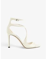 Jimmy Choo - Azia Strappy 95 Leather Heeled Sandals - Lyst