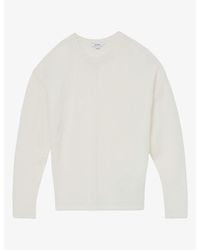 Reiss - Colette Reverse-Seam Wool-Blend Jumper - Lyst