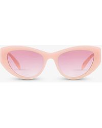 Alexander McQueen - Am0377s Cat-eye Acetate Sunglasses - Lyst
