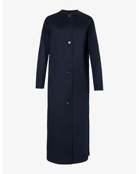 Yves Salomon - Longline Relaxed-fit Wool And Cashmere-blend Coat - Lyst