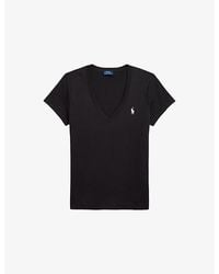 Polo Ralph Lauren - Logo-Embroidered Short-Sleeve Cotton T-Shirt - Lyst