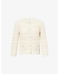 Veronica Beard - Bellingham Cotton Knit Cardigan - Lyst