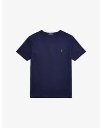 Polo Ralph Lauren - Logo-Embroidered Short-Sleeved Cotton-Jersey T-Shirt - Lyst