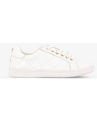 dune quilted trainers