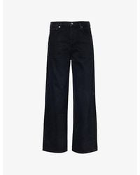Agolde - Ren Wide-Leg High-Rise Cotton Denim Jeans - Lyst