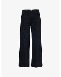 Agolde - Ren Wide-leg High-rise Organic-cotton Denim Jeans - Lyst