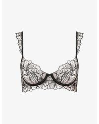 Bluebella - Amarosa Floral-Embroidered Lace Bra - Lyst