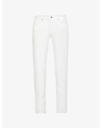 PAIGE - Slim Straight-Leg Stretch-Denim Jeans - Lyst