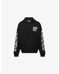 Off-White c/o Virgil Abloh - Motion-Arrow Logo-Print Cotton Hoody - Lyst