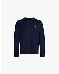 Polo Ralph Lauren - Crewneck Long-Sleeved Cotton-Jersey T-Shirt - Lyst