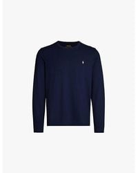 Polo Ralph Lauren - Crewneck Long-Sleeved Cotton-Jersey T-Shirt - Lyst