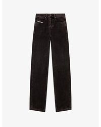 DIESEL - 001 D-macro Straight-leg Denim Jeans 3 - Lyst