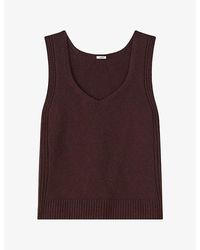 JOSEPH - Aba V-Neck Cashmere Tank Top - Lyst