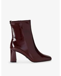 Carvela Kurt Geiger - Rometta Heeled Patent-Leather Ankle Boots - Lyst