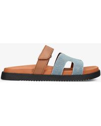 Steve Madden - Missile Multi-strap Flat Leather And Sandals - Lyst