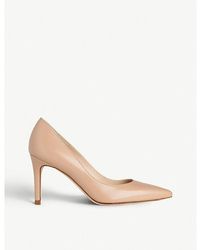 LK Bennett - Floret Pointed Leather Court Shoes - Lyst