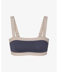 NikeSKIMS - Matte Shine Straight-Neck Sports Bra - Lyst