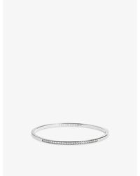 Monica Vinader - Essential Sterling And Lab-Grown Diamond Bangle - Lyst