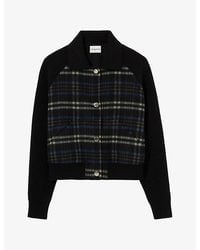 Claudie Pierlot - Checked Wool-Blend Jacket - Lyst