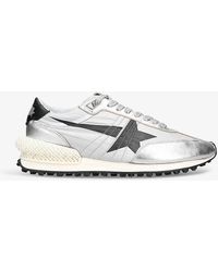 Golden Goose - Marathon Runner Leather And Mesh Low-top Trainers - Lyst