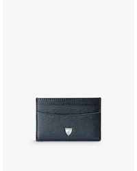 Aspinal of London - Slim Saffiano-leather Credit Card Holder - Lyst