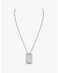 Messika - Move Large Titanium And 0.14Ct Diamond Pendant Necklace - Lyst