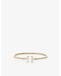 Tiffany & Co. - Tiffany T Wire 18Ct- And Mother-Of-Pearl Bracelet - Lyst