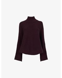 eem - High-Neck Relaxed-Fit Wool-Blend Jumper - Lyst