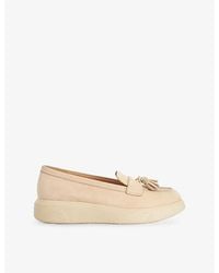 Dune - Glissade Suede Loafers - Lyst