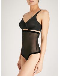 Wolford Tulle Control Briefs - Black