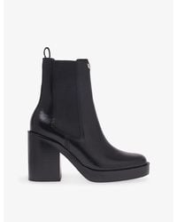 Maje - Heeled Leather Chelsea Boots - Lyst