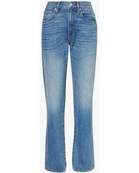 SLVRLAKE Denim - Sophie Mid-rise Straight-leg Jeans - Lyst