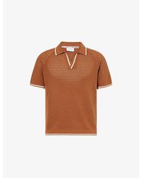 Percival - Tennis Boxy Cotton-Knit Polo Top - Lyst
