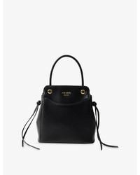 Prada - Carry Mini Leather Top-Handle Bag - Lyst
