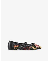 KG by Kurt Geiger - Nina Mesh Ballet Flats - Lyst