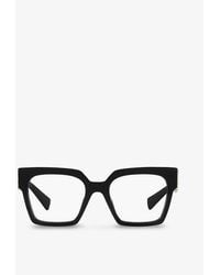 Miu Miu - Mu 04uv Square-frame Acetate Glasses - Lyst