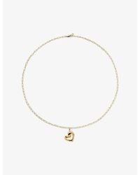 Monica Vinader - Infinity Heart 18Ct Vermeil Pendant Necklace - Lyst