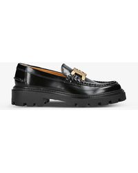 Tod's - Gomma Pesante Chain-embellished Leather Loafers - Lyst