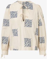 Nué Notes - Hartwell Printed Cotton Blouse - Lyst