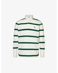 Polo Ralph Lauren - X Wimbledon Logo-embroidered Striped Cotton Shirt - Lyst