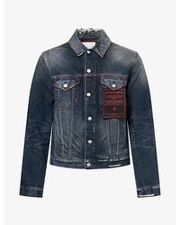Acne Studios - Re-Edition Distressed Denim Jacket - Lyst